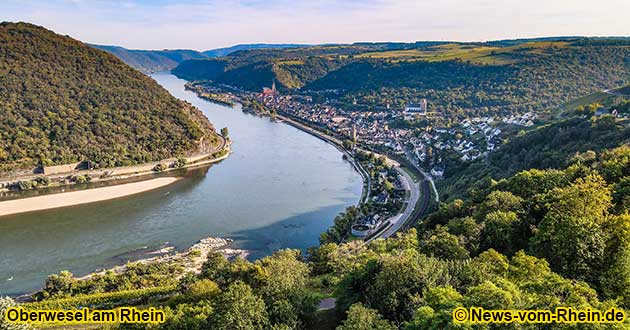Wandern rund um Oberwesel aam Rhein.